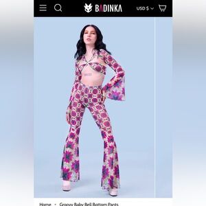 Badinka Floral Bell Sleeve Set